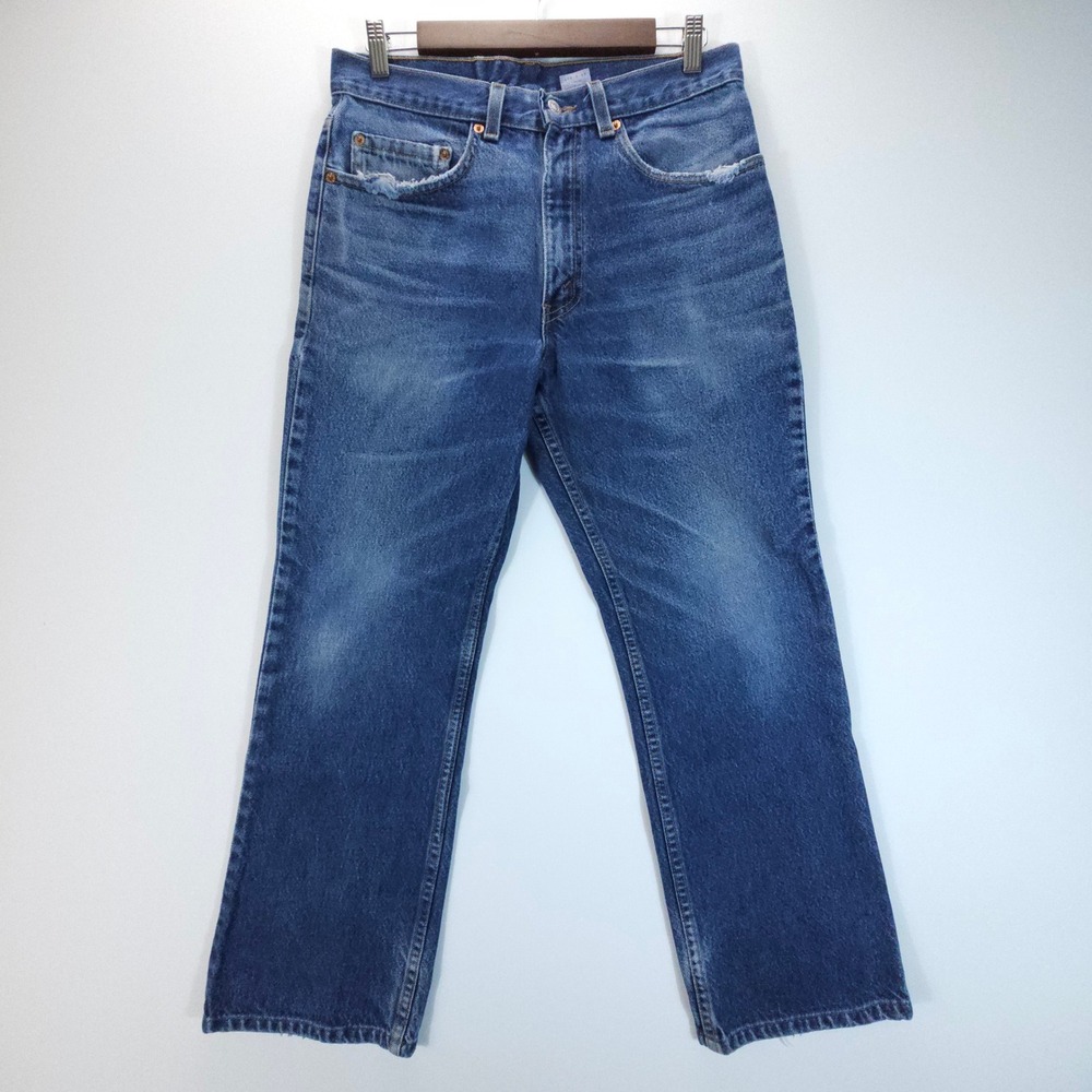 Vtg Y2K Levi's 517 Mens 32x29 Blue Bootcut Jeans Made in USA‎ Streetwear Denim